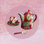 Ceramic Tales, Palpitation Ceramic Tea Set with 2 cups, 2023