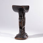 Triangles Galore, Headrest, Anonymous Shona Artist, Zimbabwe, Wood, Duende Art Projects