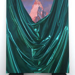 Shawn Huckins, Red and Black: Theodore Atkinson Jr. (after Copley), 2022