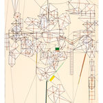 Jacob Hashimoto Monoprint The Vanishing Point of Night