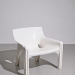 Vico Magistretti, White 'Selene' chairs