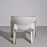 Vico Magistretti, White 'Selene' chairs