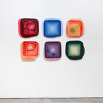 Jaq Chartier, Yellow/Red Ink Study (#31), 2025