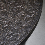 Table Lamp with Chrome Concentric Circles, Italy, 1970s