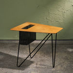 A.B. Svenska Möbelfabrikerna Bodafors, Circular Side Table in Natural and Stained Birch, 1930