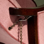 Table Lamp with Chrome Concentric Circles, Italy, 1970s