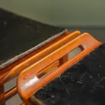 Square Coffee Table in Walnut with Staggered Legs, Italy, 1960s