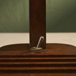 Square Coffee Table in Walnut with Staggered Legs, Italy, 1960s