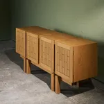 A.B. Svenska Möbelfabrikerna Bodafors, Cabinet with Decorative Carvings in Stained Birch , 1920/30s