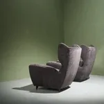 Square Coffee Table in Walnut with Staggered Legs, Italy, 1960s