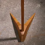 Square Coffee Table in Walnut with Staggered Legs, Italy, 1960s