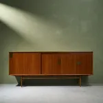 A.B. Svenska Möbelfabrikerna Bodafors, Cabinet with Decorative Carvings in Stained Birch , 1920/30s