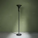 Table Lamp with Chrome Concentric Circles, Italy, 1970s