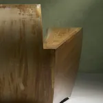 Square Coffee Table in Walnut with Staggered Legs, Italy, 1960s