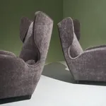 Square Coffee Table in Walnut with Staggered Legs, Italy, 1960s