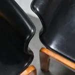 Table Lamp with Chrome Concentric Circles, Italy, 1970s