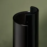 Table Lamp with Chrome Concentric Circles, Italy, 1970s