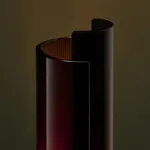 Table Lamp with Chrome Concentric Circles, Italy, 1970s