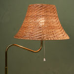 Table Lamp with Chrome Concentric Circles, Italy, 1970s