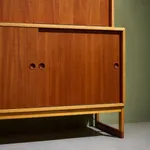 A.B. Svenska Möbelfabrikerna Bodafors, Cabinet with Decorative Carvings in Stained Birch , 1920/30s