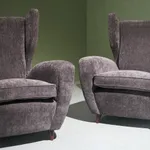 Square Coffee Table in Walnut with Staggered Legs, Italy, 1960s