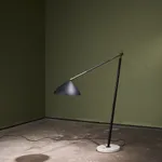 Square Coffee Table in Walnut with Staggered Legs, Italy, 1960s