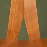 Square Coffee Table in Walnut with Staggered Legs, Italy, 1960s