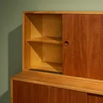 A.B. Svenska Möbelfabrikerna Bodafors, Cabinet with Decorative Carvings in Stained Birch , 1920/30s