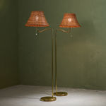 Table Lamp with Chrome Concentric Circles, Italy, 1970s