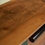 Table Lamp with Chrome Concentric Circles, Italy, 1970s