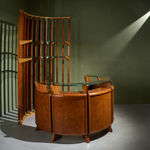 Table Lamp with Chrome Concentric Circles, Italy, 1970s