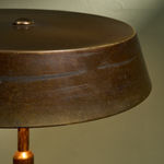 Table Lamp with Chrome Concentric Circles, Italy, 1970s