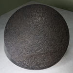 Table Lamp with Chrome Concentric Circles, Italy, 1970s