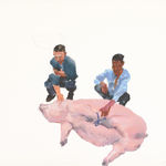 劉小東 LIU Xiaodong, 「豬系列」整套, 2009