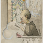 Ivar Arosenius, Beer hall (Ölkafféet), 1900