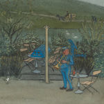 Ivar Arosenius, Beer hall (Ölkafféet), 1900