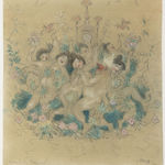 Axel Törneman, Gudrun with the siamese cat Nonne (Gudrun med siamesen Nonne), 1906-09