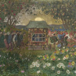 Ivar Arosenius, Beer hall (Ölkafféet), 1900