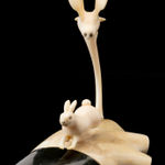 JACOB IRKOK (1937-2009) ARVIAT (ESKIMO POINT), Standing Caribou, c. late 1960s