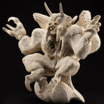 TOONOO SHARKY (1970-) KINNGAIT (CAPE DORSET), Alighting Bird, 2001