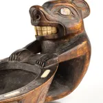 ELIZABETH NUTARAALUK AULATJUT (1914-1998) ARVIAT (ESKIMO POINT), Kayaker and Owl, c. late 1960s