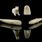 DAVID ARNASUNGAAQ (1964-) QAMANI'TUAQ (BAKER LAKE), Lounging Seal, c. 1990