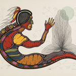 VERA AVAALA (1949-2011) QAMANI'TUAQ (BAKER LAKE), Untitled (Summer Camp Migration), 1980s