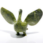 ABRAHAM ETUNGAT, R.C.A. (1911-1999) KINNGAIT (CAPE DORSET), Bird with Outstretched Wings, c. 1980