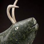 JACOB IRKOK (1937-2009) ARVIAT (ESKIMO POINT), Standing Caribou, c. late 1960s