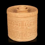 UNIDENTIFIED PUGET SOUND COAST SALISH ARTIST, Open Basket with Diamond and Rim Design, c. 1950s