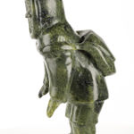 ABRAHAM NASTAPOKA (1900-1981) INUKJUAK (PORT HARRISON), Dog Head Bookends, 1960