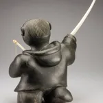 TOONOO SHARKY (1970-) KINNGAIT (CAPE DORSET), Alighting Bird, 2001