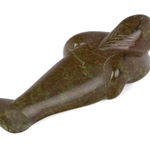 JOSEPHIE ACULIAK (1910-1968) INUKJUAK (PORT HARRISON), Curled Hare, Scenting Danger, 1960