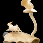 JACOB IRKOK (1937-2009) ARVIAT (ESKIMO POINT), Standing Caribou, c. late 1960s